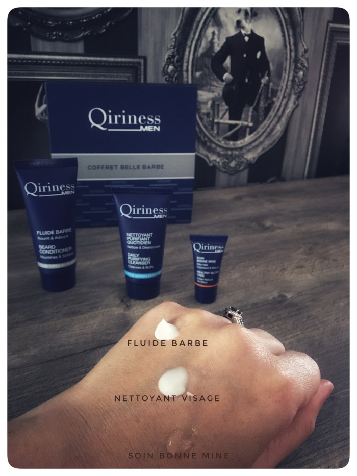 qiriness-men-coffret-belle-barbe-texture-creme-swatches-avis